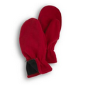 Red Fleece Zipper Mittens